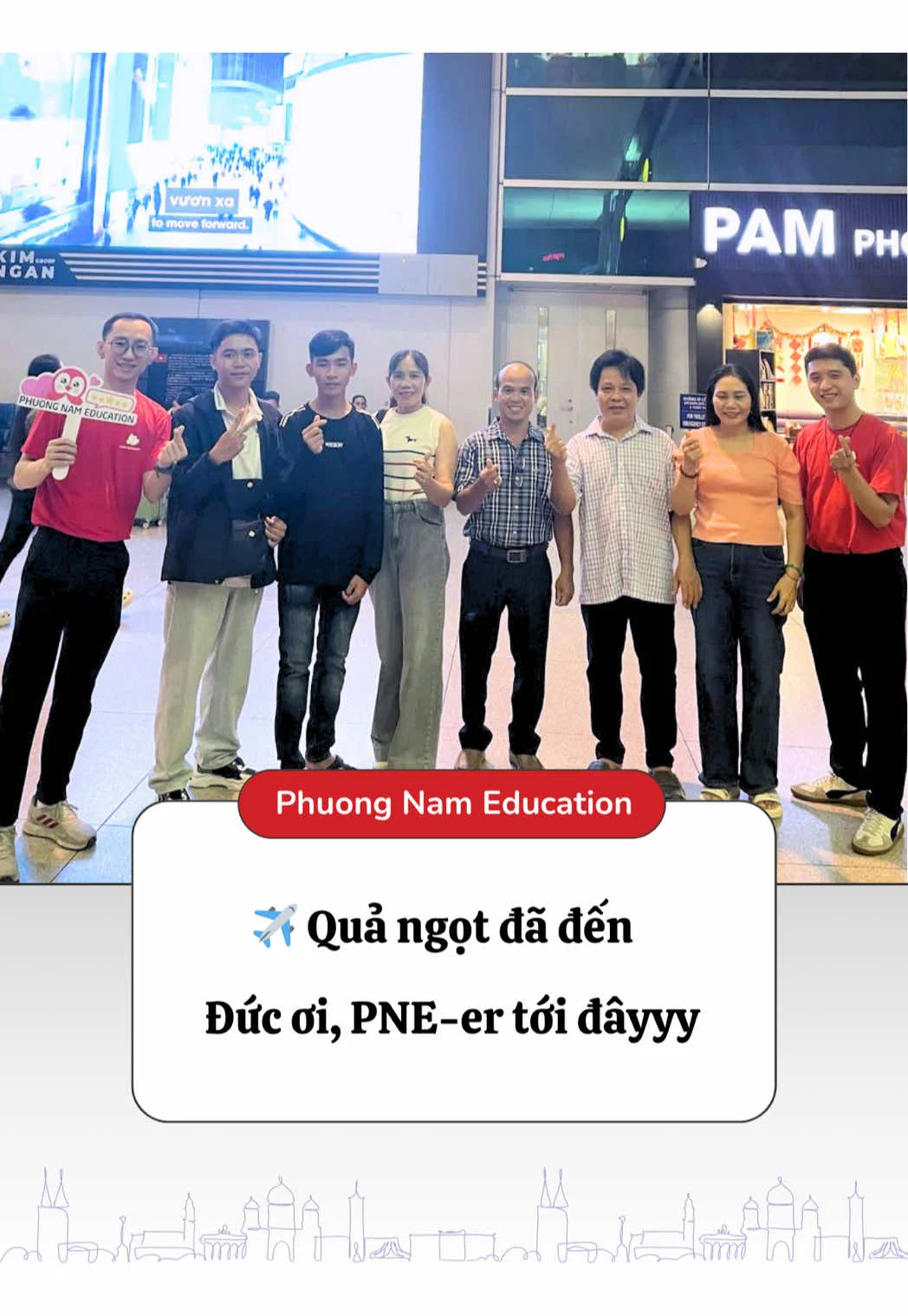 Tiễn đoàn học viên bay sang Đức