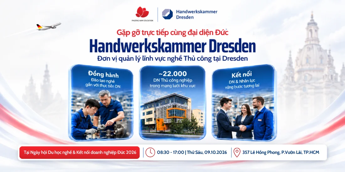 Gặp gỡ và trao đổi trực tiếp cùng HWK Dresden - Đại diện mạng lưới gần 22.000 doanh nghiệp Đức