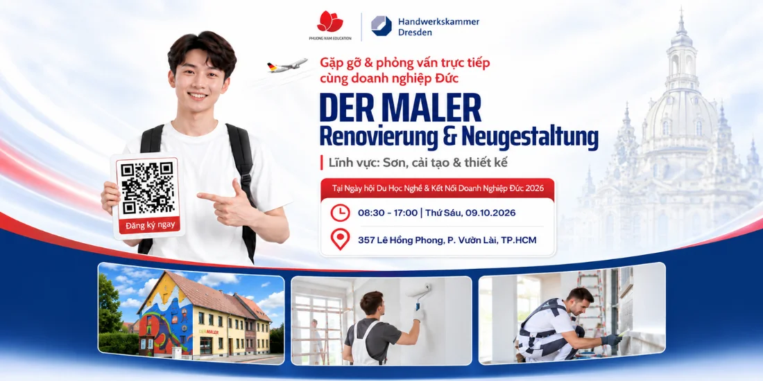 Gặp gỡ & phỏng vấn trực tiếp cùng doanh nghiệp Đức: Der Maler Renovierung & Neugestaltung - Lĩnh vực Sơn, cải tạo và thiết kế