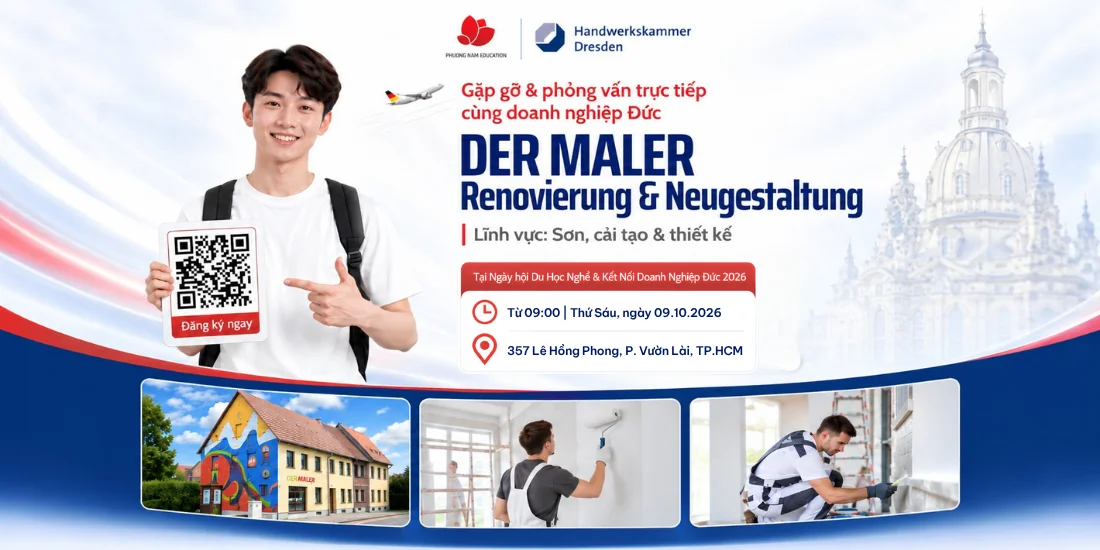 Gặp gỡ & phỏng vấn trực tiếp cùng doanh nghiệp Đức: Der Maler Renovierung & Neugestaltung - Lĩnh vực Sơn, cải tạo và thiết kế