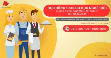 Học bổng toàn phần - Du học nghề tại Đức miễn chứng minh tài chính