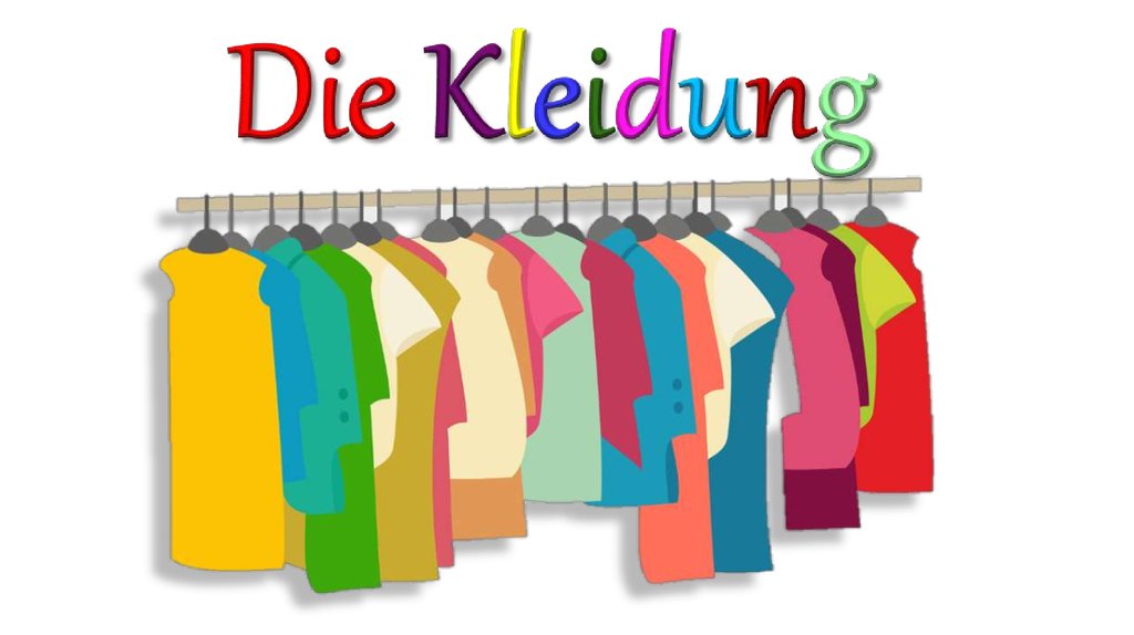 Die Kleidung - Từ vựng tiếng Đức về trang phục