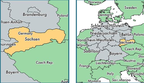 Bang Sachsen là bang trung tâm của Đức