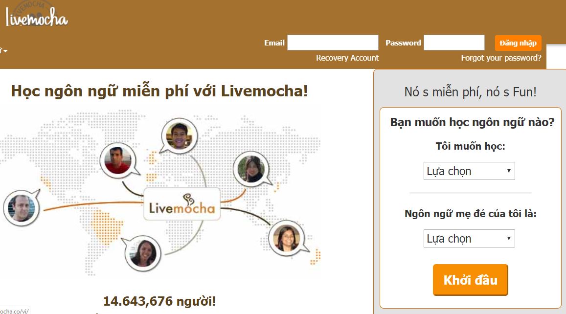 Học tiếng Đức miễn phí tại website Livemocha