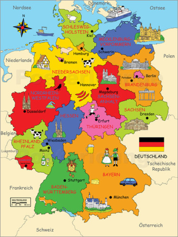 Vị trí địa lý của Cộng hòa liên bang Đức