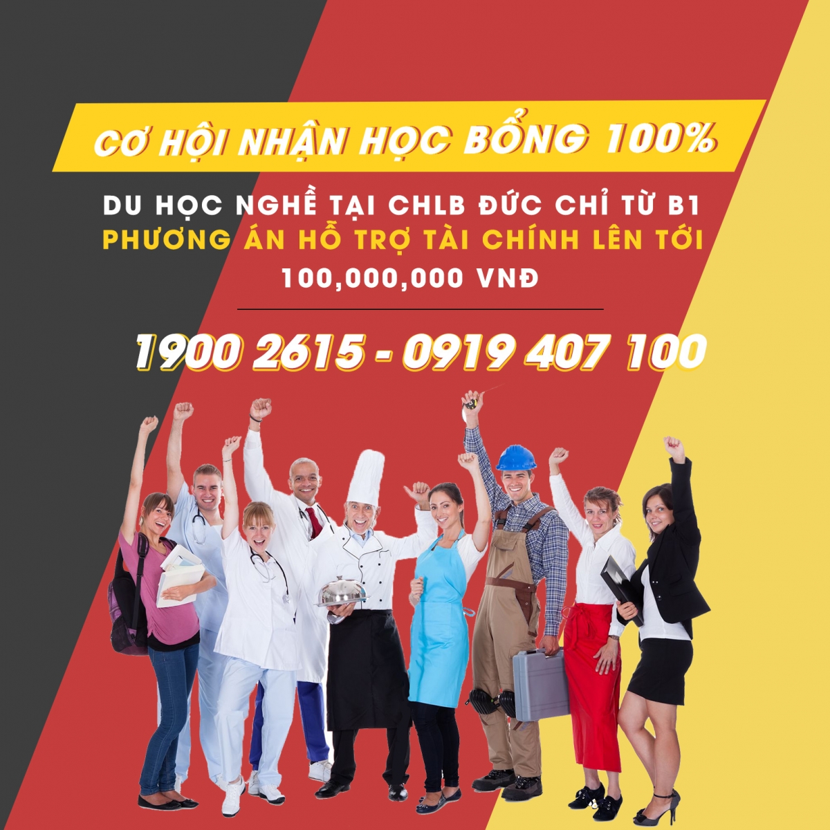 Học bổng toàn phần - Du học nghề tại Đức chỉ từ bằng B1