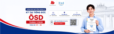 Thông báo lịch thi cấp Chứng chỉ năng lực tiếng Đức ÖSD tháng 07/2026